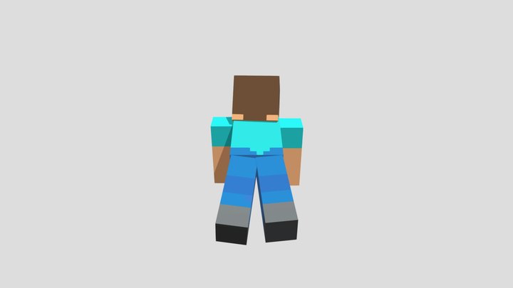 Pushup Steve 3D Model