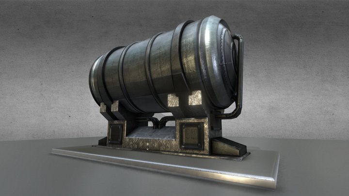 Metal Water Tank – Modelo 3D gratuito STL