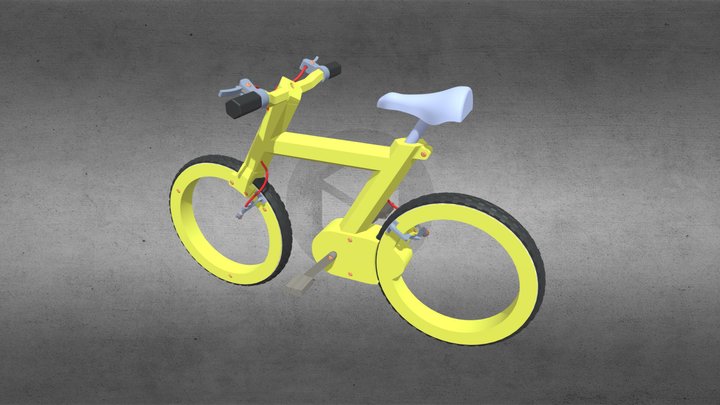 Bike without hub - STL 3D Model