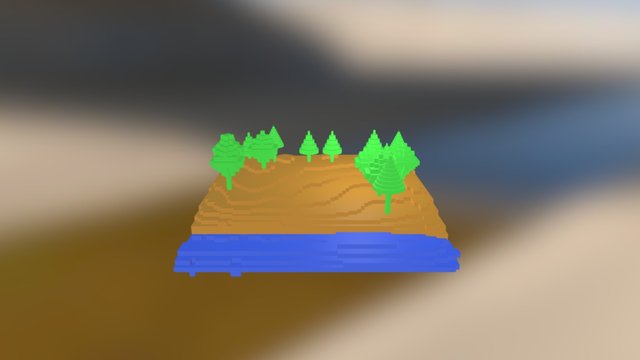 9 - Escenario Minecraft 3D Model