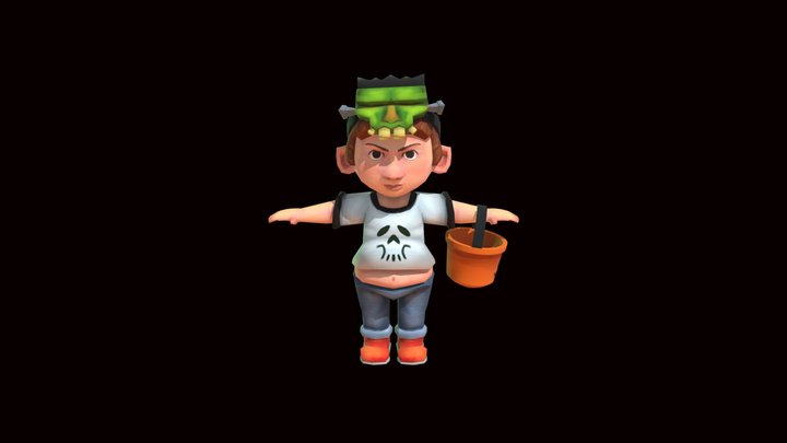 Halloween Trickster 3D Model