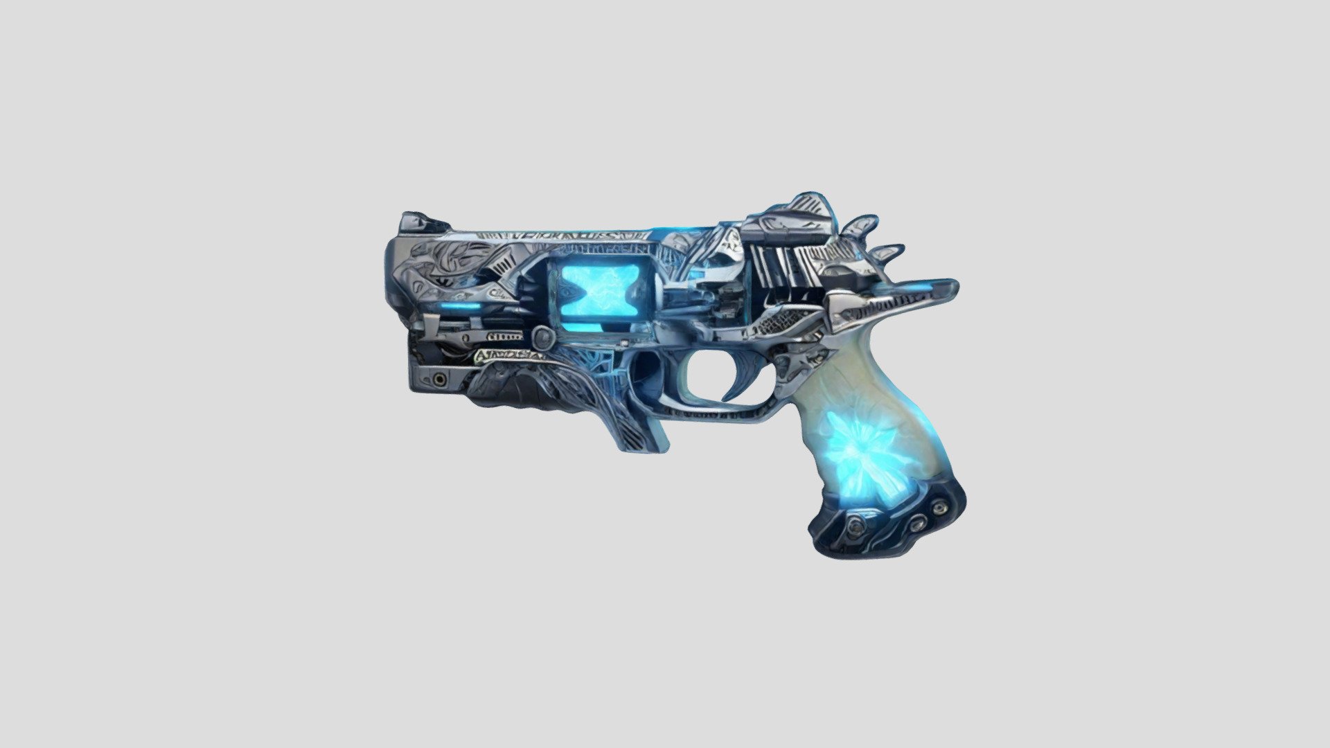 Frostfire Revolver (AI) - Download Free 3D model by ilyas.aqit [abd22c3 ...