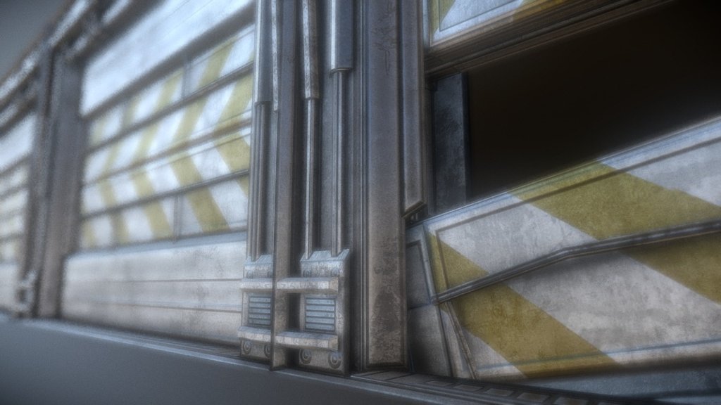 sci fi door polycount