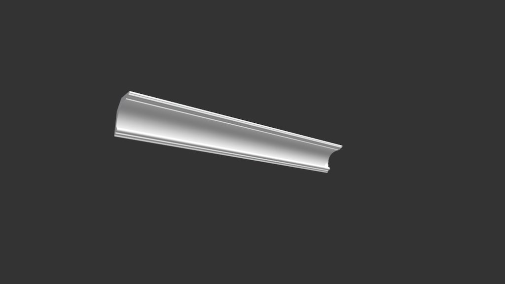 Гладкий карниз КТ-31 115Hx100mm