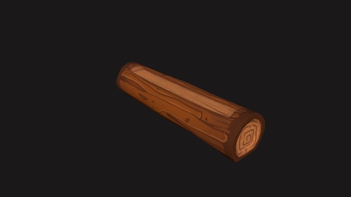 Log Seat 3D Model