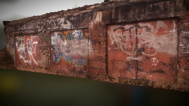 Ruined garage 3D Model