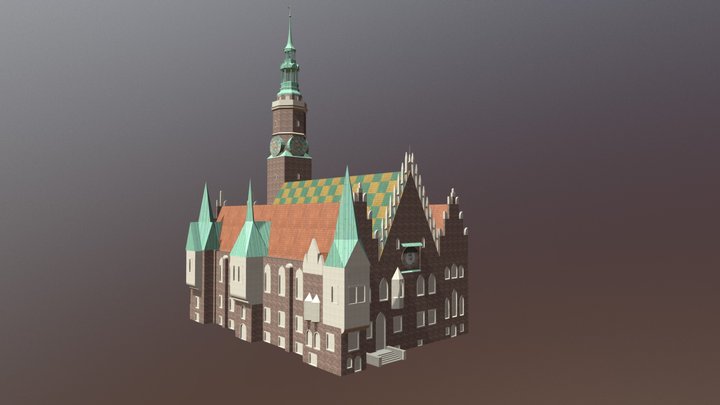 Rathaus Breslau 3D Model