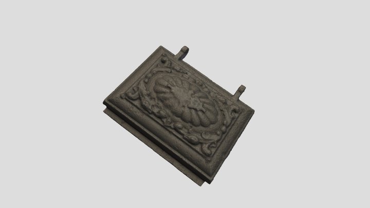 Small Oven Door from "Star 6" Cast-Iron Stove 3D Model