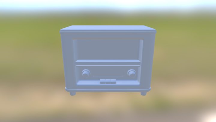 Vintage Radio 3D Model