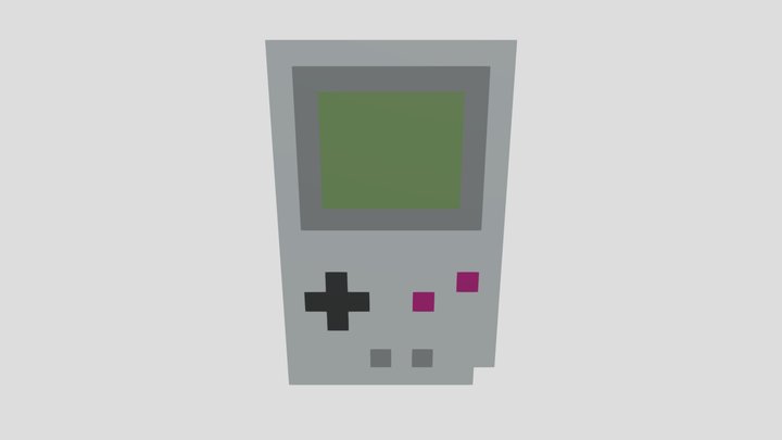 Gameboy 3D Model