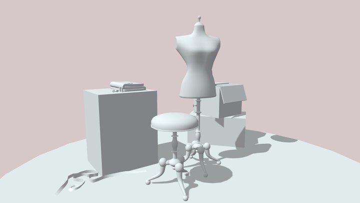 Designer moving in 3D Model