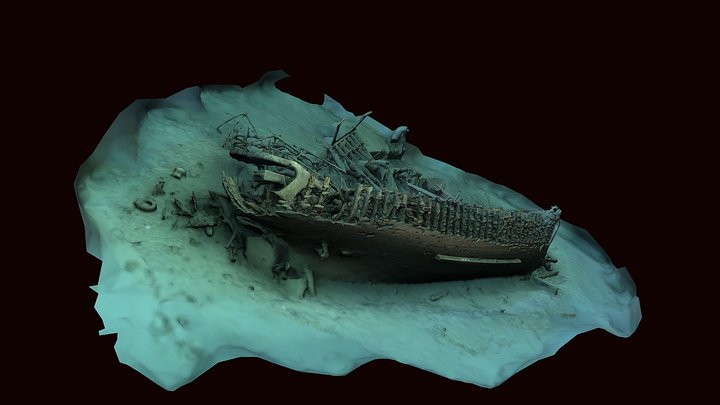 Wreck of Alimia _ Rhodes 3D Model