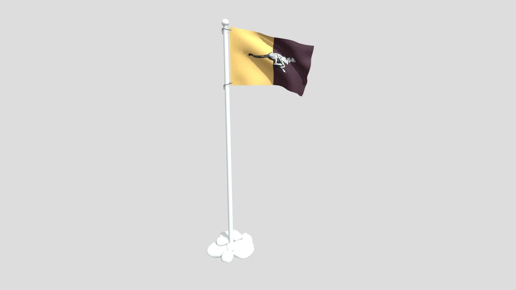 Animated Custom Cheetah Flag