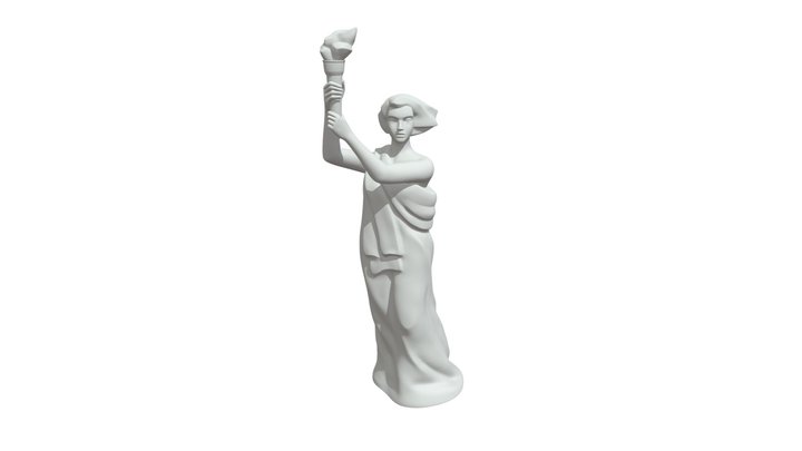 Goddess of Democracy 3D Model