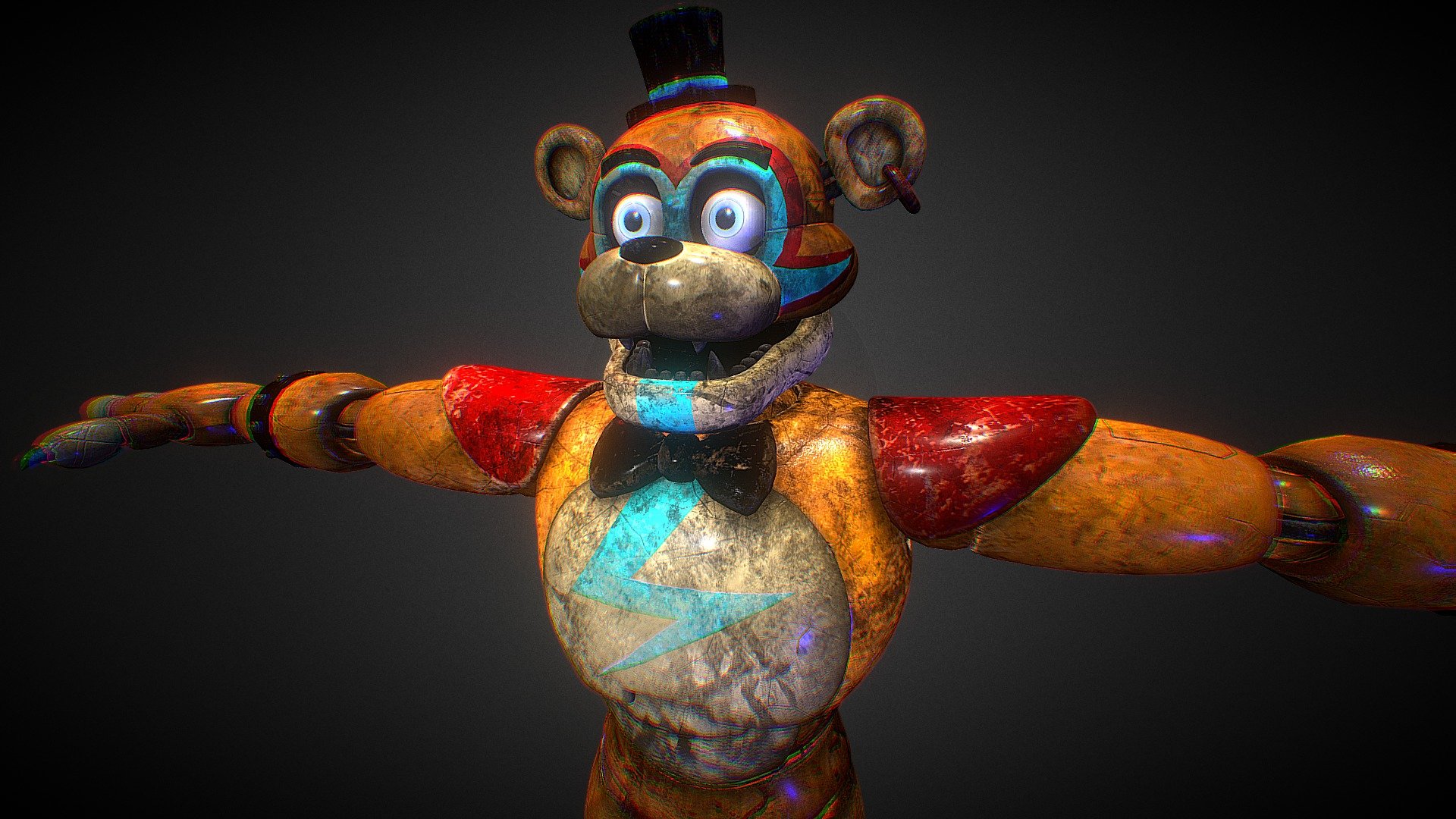 Fnaf Security Breach Glamrock Freddy Hour 2 Download Free 3d