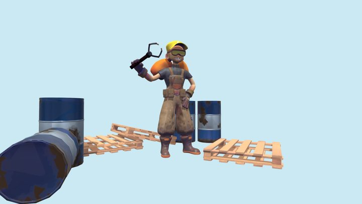 2DAE04_YuzhaninDaniil_Character 3D Model