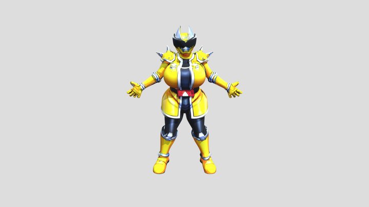 Sentai don brother yellow oni sister.glb – Free 3D Model STL