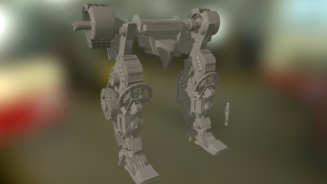 Titan Robot legs 3D Model