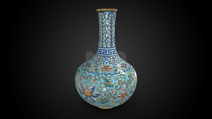 Cloisonné Vase, 18th C CE – Free 3D Model STL