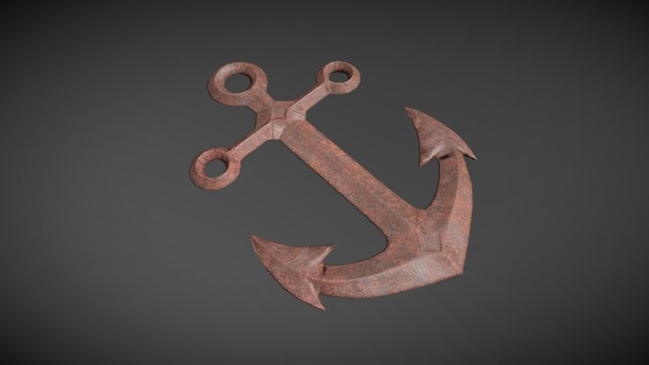 Rusty Anchor 3D Model