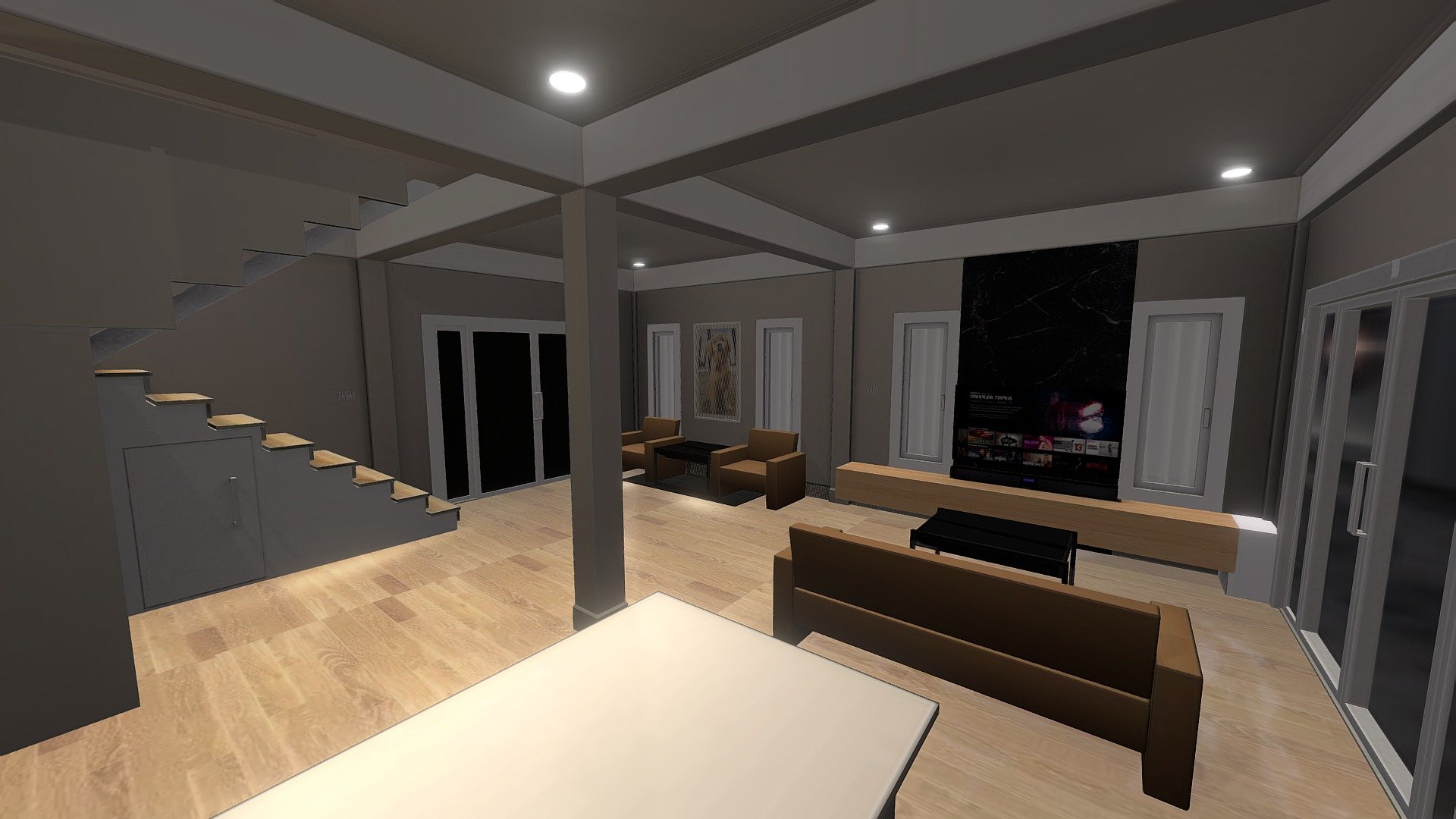 1Floor interior house number3 - 3D model by Jiradet [abdc5d1] - Sketchfab