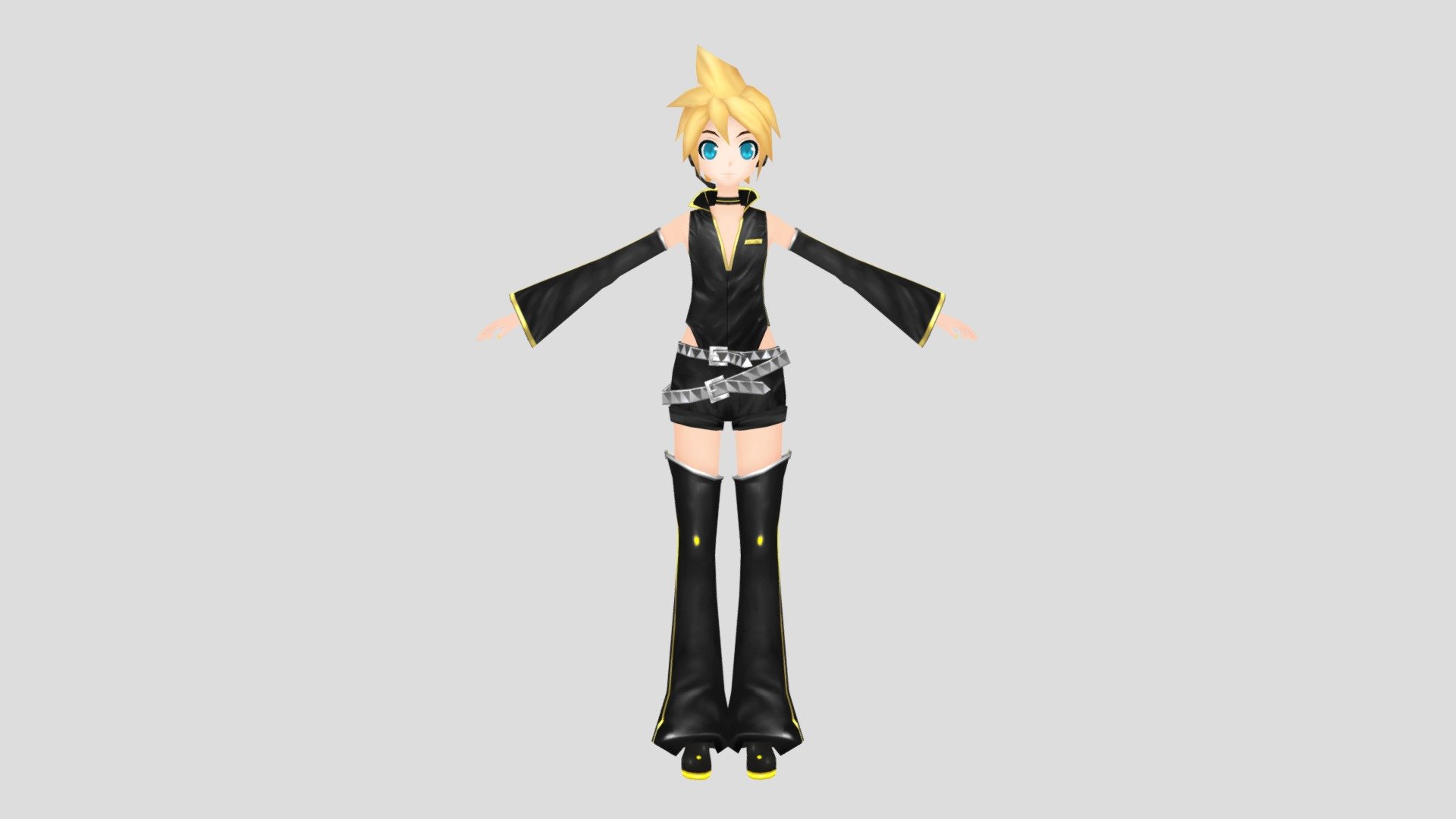 Kagamine Len Punkish - Download Free 3D model by 雨宮レン (@oscar3dmodel ...