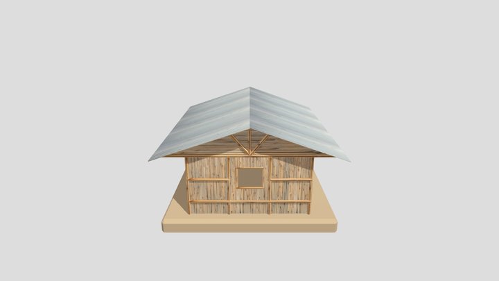 Bamboo House 3D Model