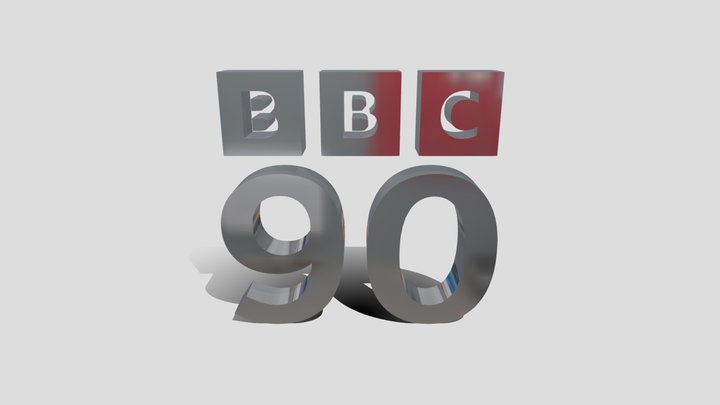 BBC 90 Logo 2022 3D Model