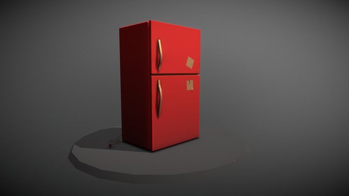 stylized refrigerator 3D Model