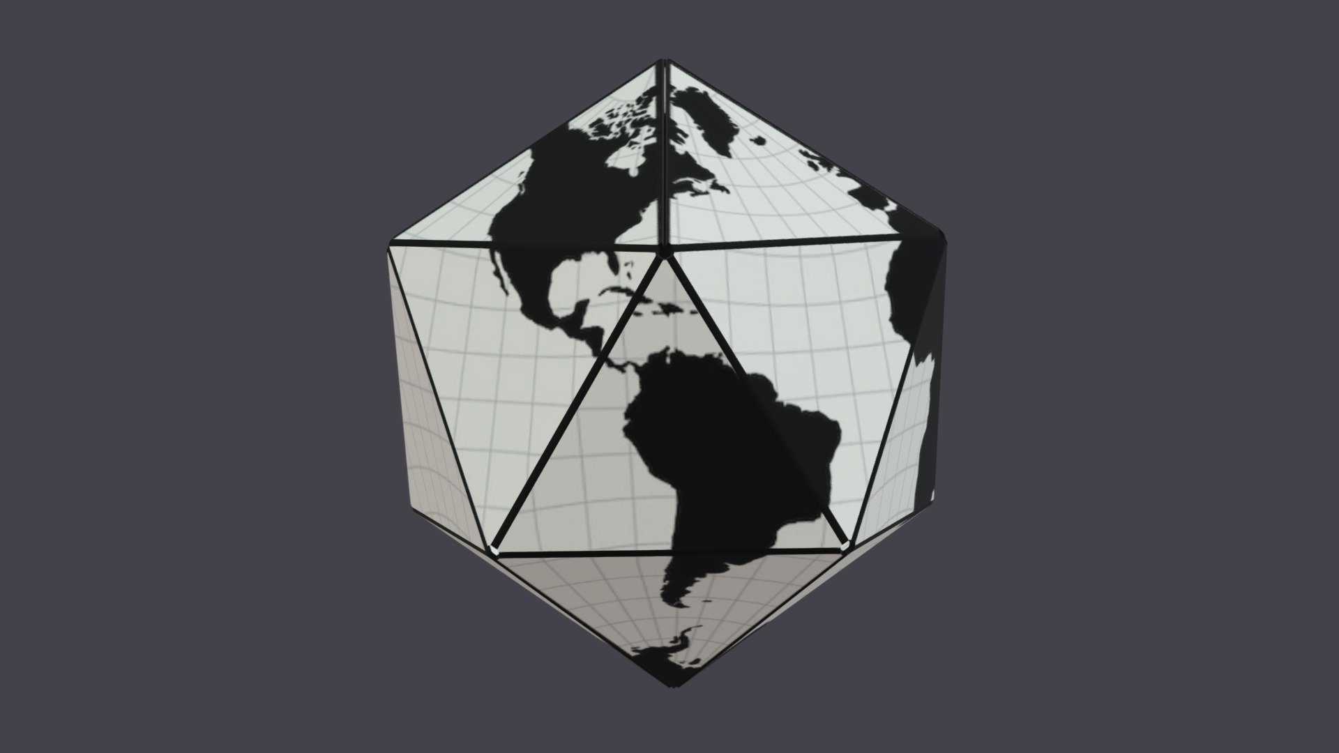 Earth on an icosahedron - Download Free 3D model by C. Yamahata ...