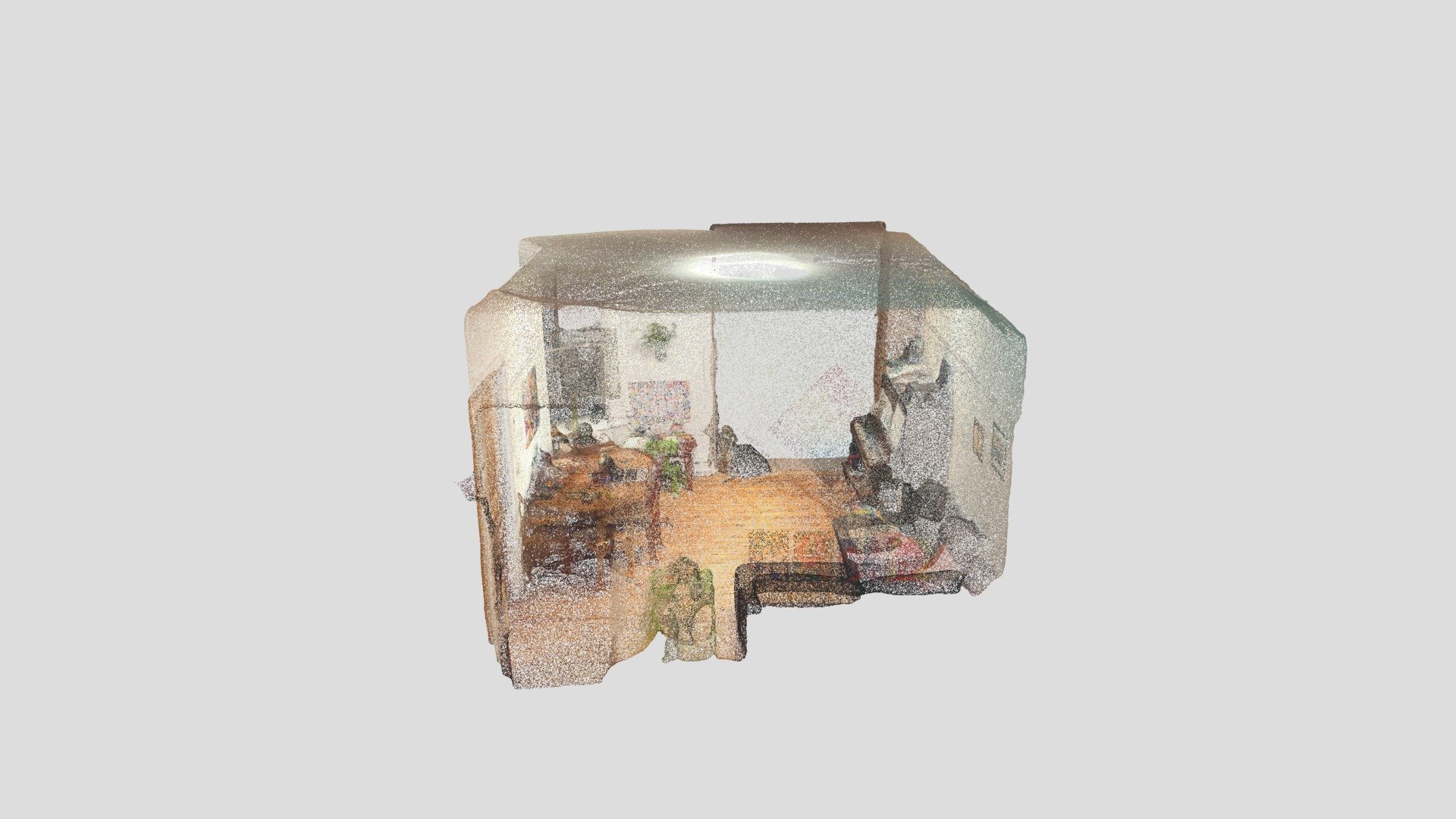 Light point cloud of my living room