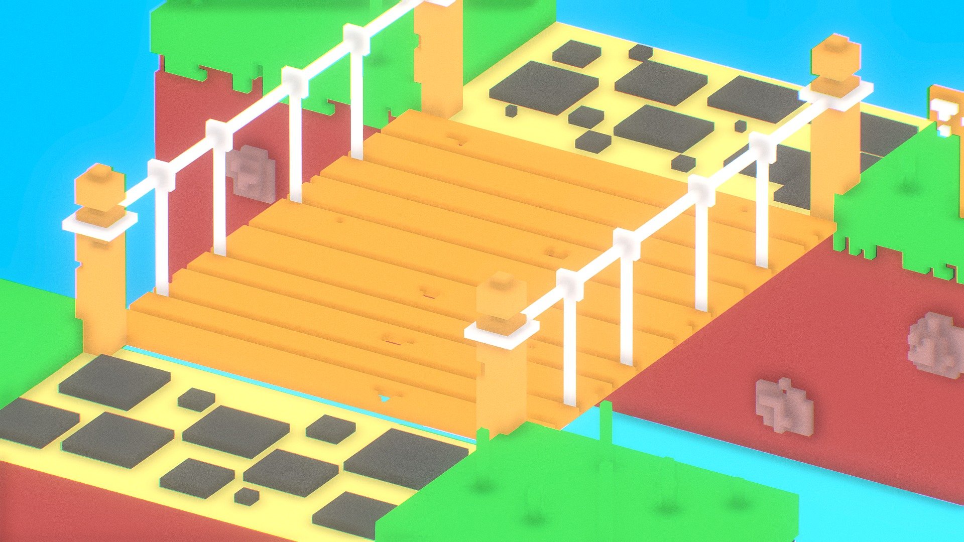 Bridge - 3D model by Carolina P. (@ani3d) [abdf6d2] - Sketchfab