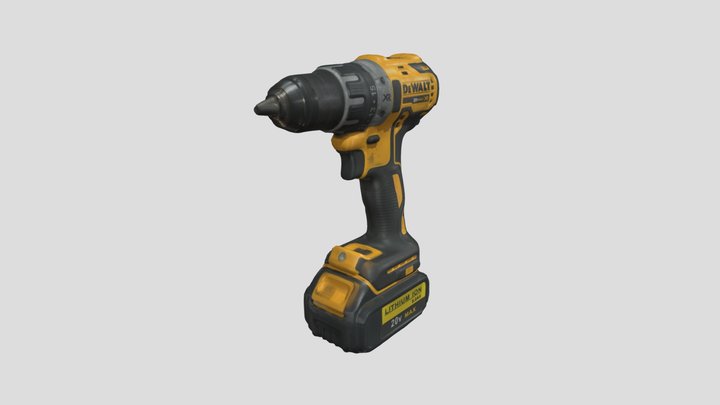 Dewalt 20v Drill retopo 3D Model
