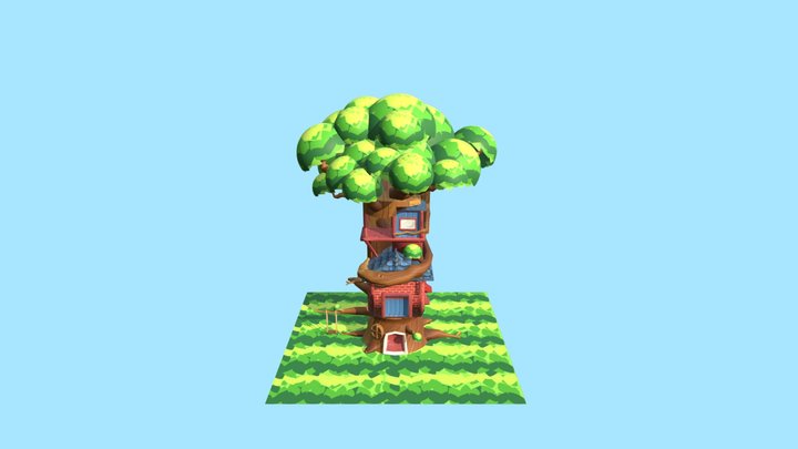 Dreamhouse Treehouse 3D Model