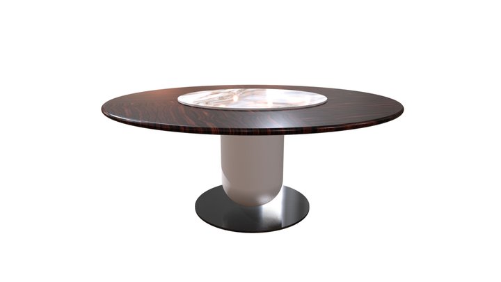 Ettore Dining Table 3D Model