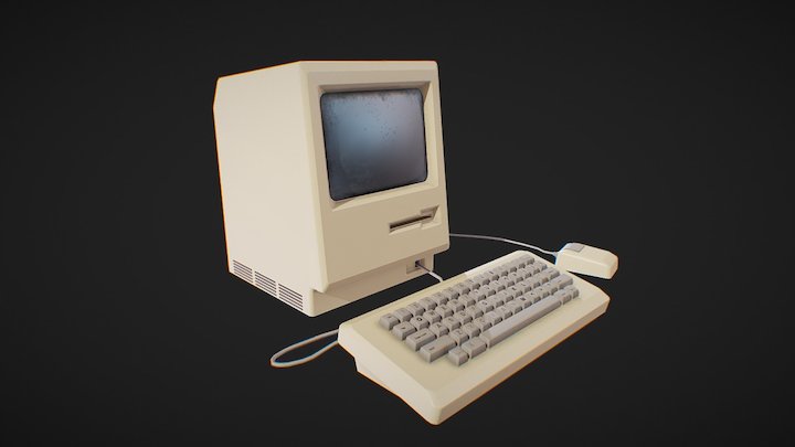 Mac 128k 3D Model