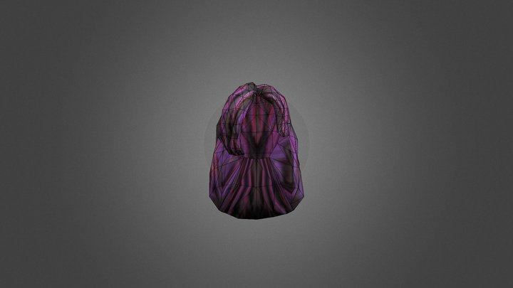 TS2 Purple Jennifer Hair 3D Model