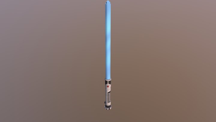 Obi-Wan Kenobi's Lightsaber (Episodes 1 & 2) 3D Model