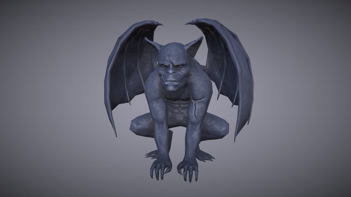 Stylized Gargoyle 3D Model