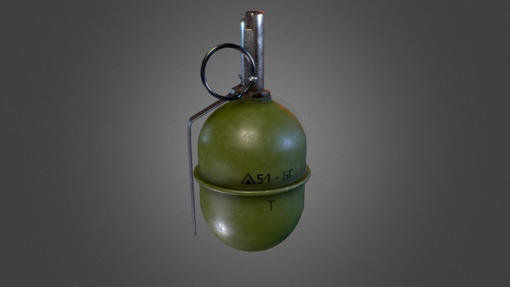 RGD 5 Grenade 3D Model