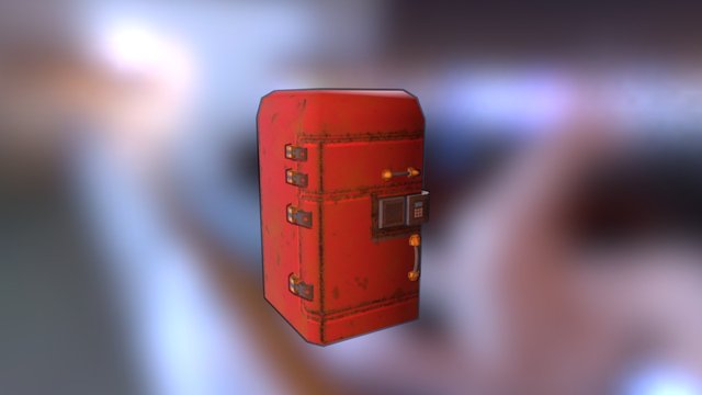 Refrigerator CG 3D Model