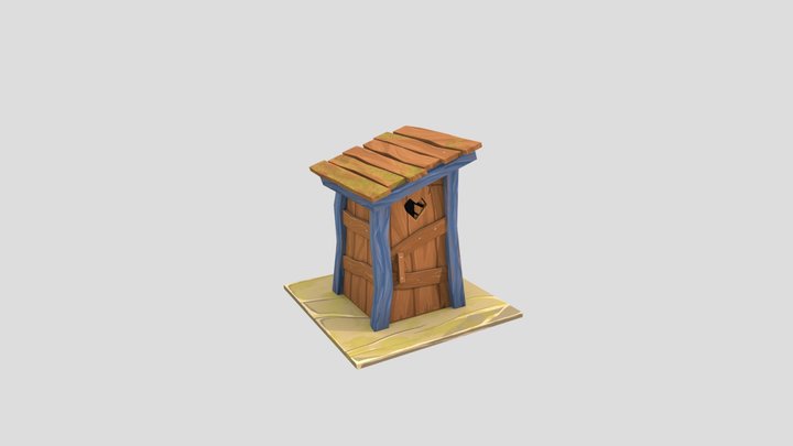 Stylized Bathroom 3D Model