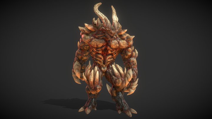 Mobs! Hell Boss 3D Model