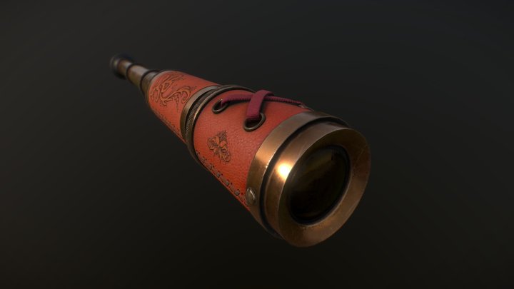 Pirate Spyglass 3D Model