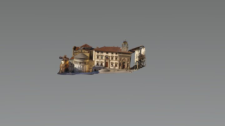 Piazza Grande Arezzo 3D Model