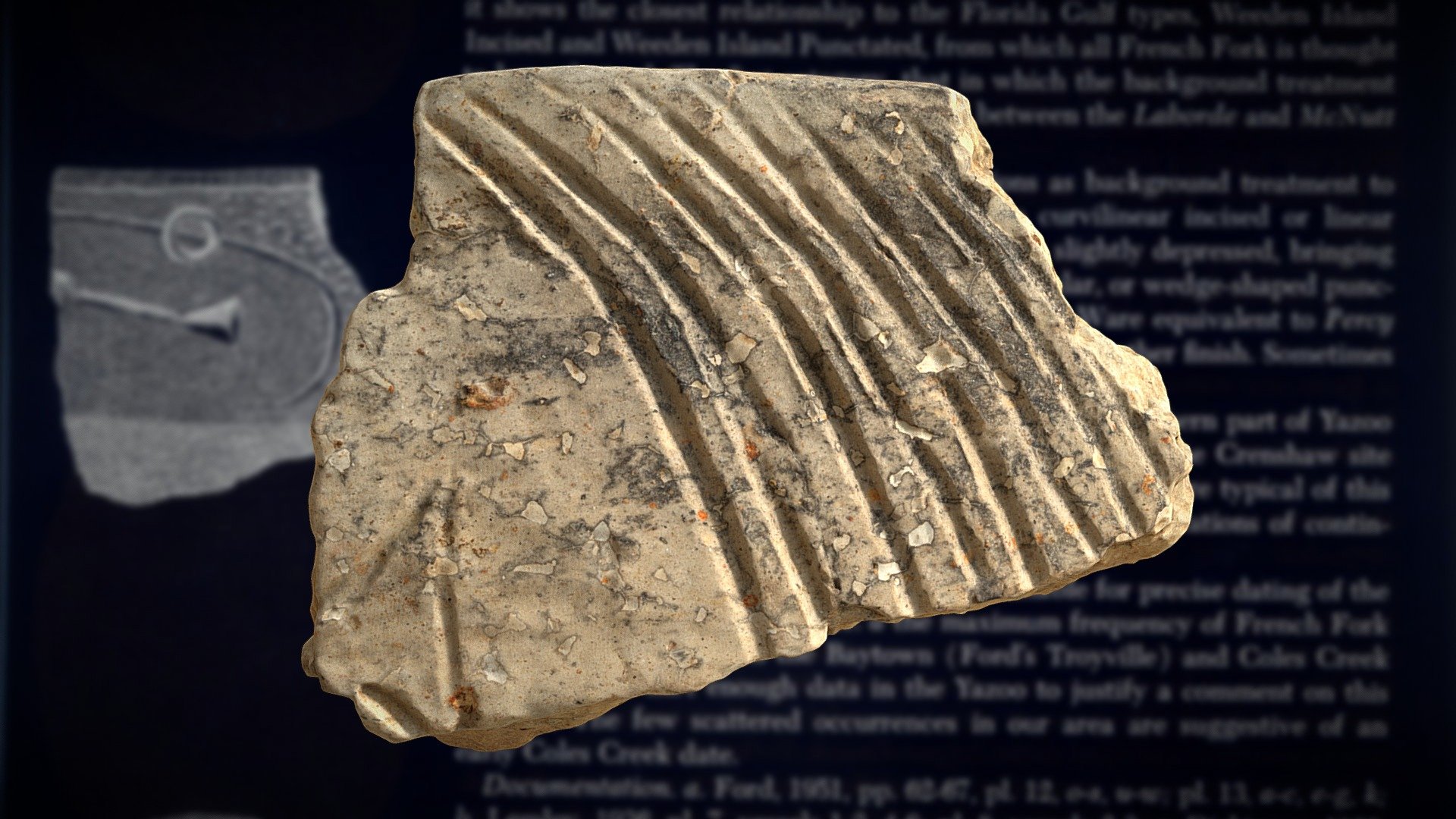 French Fork Incised Rim Fragment