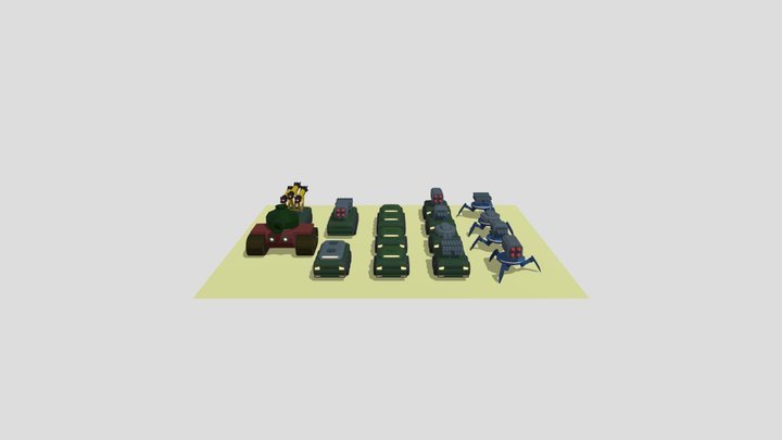 Blender - All Modular Vehicles 3D Model
