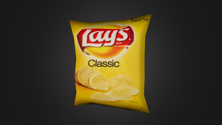 Lays Chips 3D Model
