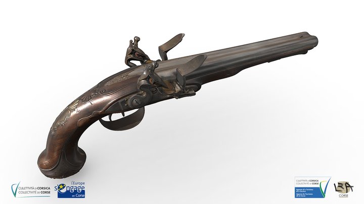 Revolver John Twigg 3D Model
