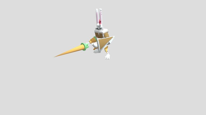 Big Bunny Sword Slash 3D Model
